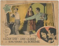 1b1982 LA BOHEME LC 1926 Lillian Gish watches Gilbert Roland demand man return his trousers, rare!