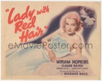 1b1833 LADY WITH RED HAIR TC 1940 great full-length image of sexy Miriam Hopkins & Claude Rains!