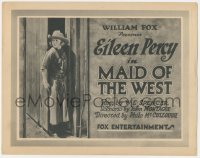 1b1843 MAID OF THE WEST TC 1921 great full-length image of cowgirl Eileen Percy, ultra rare!