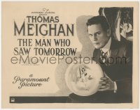 1b1845 MAN WHO SAW TOMORROW TC 1922 Thomas Meighan sees future to decide who he will be with, rare!