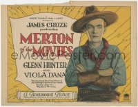 1b1850 MERTON OF THE MOVIES TC 1924 cowboy Glenn Hunter, from George S. Kaufman's play, ultra rare!