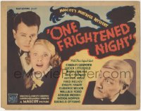 1b1857 ONE FRIGHTENED NIGHT TC 1935 Charley Grapewin, Regis Toomey & Mary Carlisle, ultra rare!