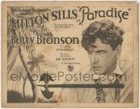 1b1860 PARADISE TC 1926 Milton Sills & his wife get a tropical island, but it is no paradise, rare!