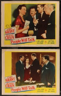 1b2178 PEOPLE WILL TALK 2 LCs 1951 Cary Grant, Jeanne Crain, Walter Slezak!