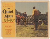 1b2034 QUIET MAN LC #6 1951 John Wayne humiliates Maureen O'Hara returning her to Victor McLaglen!