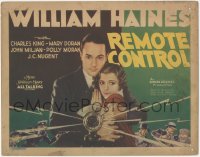 1b1867 REMOTE CONTROL TC 1930 radio psychic William Haines holding Mary Doran, cool art, ultra rare!