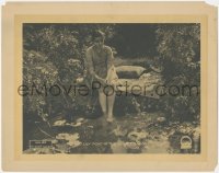 1b2051 SECRET GARDEN LC 1919 Lila Lee sitting at the old lily pond in the secret garden, ultra rare!