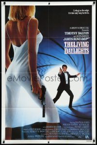 1b1285 LIVING DAYLIGHTS int'l 1sh 1987 Timothy Dalton as the most dangerous James Bond ever!