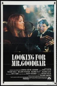 1b1288 LOOKING FOR MR. GOODBAR 1sh 1977 close up of Diane Keaton, directed by Richard Brooks!