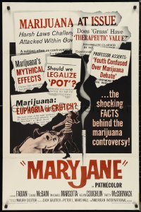 1b1304 MARYJANE 1sh 1968 5 kids smoked, 2 are in the hospital, 1 in jail, others blown their minds!