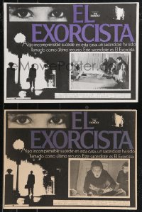 1b0130 EXORCIST 2 Mexican LCs 1974 William Friedkin classic, Max Von Sydow, Linda Blair levitating!