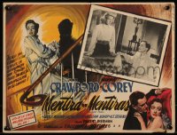 1b0150 HARRIET CRAIG Mexican LC 1951 worried K.T. Stevens looks at Joan Crawford on couch!