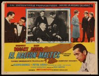 1b0155 MALTESE FALCON Mexican LC R1960s c/u of Humphrey Bogart, Peter Lorre & Greenstreet!