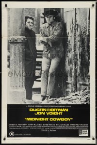 1b1309 MIDNIGHT COWBOY 1sh 1969 Dustin Hoffman, Jon Voight, John Schlesinger classic, x-rated!