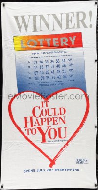 1b0180 IT COULD HAPPEN TO YOU 30x60 promo towel 1994 great image of winning lottery ticket, rare!