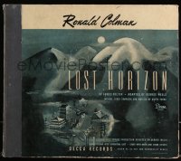 1b0089 LOST HORIZON record album 1946 dramatized story w/sound FX & music, voiced by Ronald Colman!