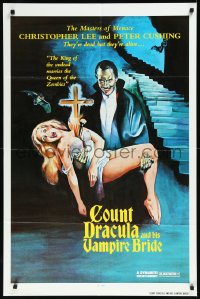 1b1375 SATANIC RITES OF DRACULA 1sh 1978 great artwork of Count Dracula & his Vampire Bride!