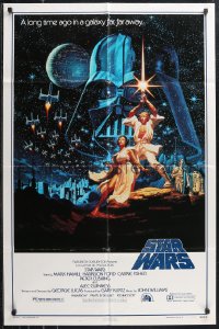 1b1397 STAR WARS style B Kilian fan club 1sh R1992 George Lucas, art by Greg & Tim Hildebrandt!