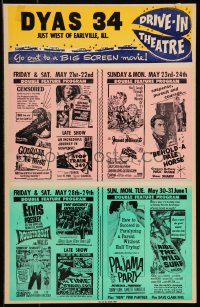 1b1524 DYAS 34 WC 1965 Godzilla vs The Thing, Ride the Wild Surf, Roustabout, Time Travelers & more!