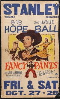 1b1533 FANCY PANTS WC 1950 Lucille Ball & wacky cowboy Bob Hope are driving the west wild, rare!