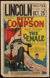 1b1537 FEMALE WC 1924 pretty South African orphan Betty Compson marries her benefactor, rare!