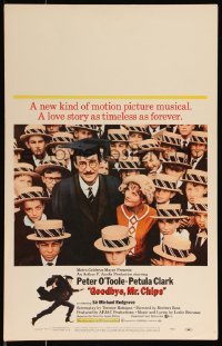 1b1556 GOODBYE MR. CHIPS WC 1969 great image of Petula Clark & teacher Peter O'Toole with students!