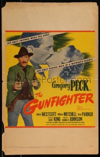 1b1563 GUNFIGHTER WC 1950 classic outlaw Gregory Peck's only friends were his guns, ultra rare!