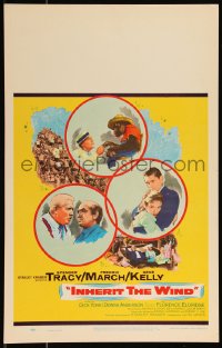 1b1587 INHERIT THE WIND WC 1960 art of Spencer Tracy, Fredric March, Gene Kelly & chimpanzee!