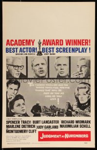 1b1594 JUDGMENT AT NUREMBERG WC 1961 Spencer Tracy, Judy Garland, Burt Lancaster, Marlene Dietrich