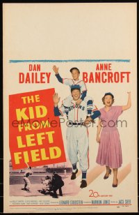 1b1596 KID FROM LEFT FIELD WC 1953 Dan Dailey, Anne Bancroft, Billy Chapin, baseball comedy!