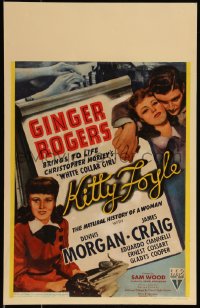 1b1605 KITTY FOYLE WC 1940 White Collar Girl Ginger Rogers & Dennis Morgan, ultra rare!