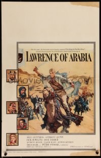 1b1609 LAWRENCE OF ARABIA pre-awards WC 1963 David Lean, best Terpning art of Peter O'Toole on camel!