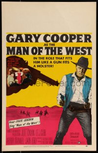 1b1626 MAN OF THE WEST WC 1958 Anthony Mann, role that fits Gary Cooper like a gun fits a holster!