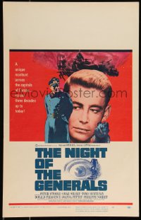 1b1644 NIGHT OF THE GENERALS WC 1967 WWII officer Peter O'Toole in a unique manhunt across Europe!