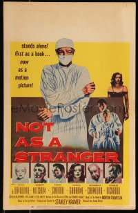 1b1647 NOT AS A STRANGER WC 1955 doctor Robert Mitchum, Olivia De Havilland, Frank Sinatra, rare!