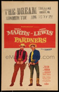 1b1657 PARDNERS WC 1956 great full-length image of cowboys Jerry Lewis & Dean Martin!