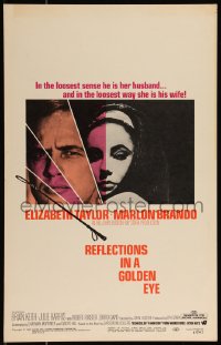 1b1673 REFLECTIONS IN A GOLDEN EYE WC 1967 John Huston directed, Elizabeth Taylor & Marlon Brando!