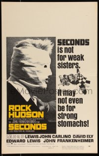 1b1687 SECONDS WC 1966 Rock Hudson, John Frankenheimer, not for weak sisters or strong stomachs!