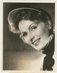 1b0660 GRETA GARBO deluxe 10x13 still 1937 beautiful smiling portrait when she was in Conquest!