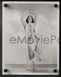 1b0758 HONOLULU 2 10x13 stills 1939 Eleanor Powell in tropical outfit by Clarence Sinclair Bull!