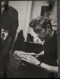 1b0759 JAMES DEAN 2 9.75x13.5 stills 1950s wonderful candid photos by Roy Schatt & Dennis Stock!