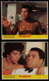 1b2449 GREATEST 8 8x10 mini LCs 1977 great images of heavyweight boxing champ Muhammad Ali!