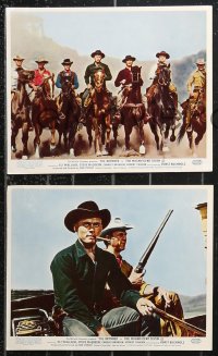 1b2451 MAGNIFICENT SEVEN 8 color English FOH LCs 1960 Brynner, McQueen, Sturges 7 Samurai remake!