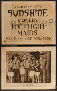 1b2088 FOOTLIGHT MAIDS 9 LCs 1919 William Fox Sunshine Comedy, Jack Cooper, ultra rare!