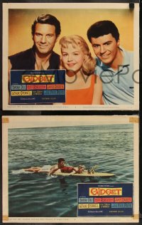 1b2144 GIDGET 5 LCs 1959 great images of cute Sandra Dee, Cliff Robertson, James Darren!