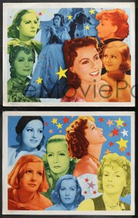 1b2158 GRETA GARBO 3 LCs 1950s wonderful close up and full-length images from her top movies!