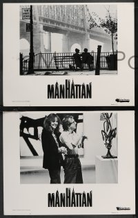 1b2085 MANHATTAN 12 int'l Spanish language LCs 1979 Woody Allen & Diane Keaton, w/ bridge image!