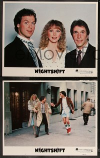 1b2110 NIGHT SHIFT 8 LCs 1982 great images of Michael Keaton, Henry Winkler, Shelley Long!