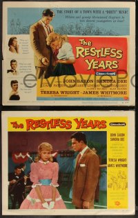 1b2118 RESTLESS YEARS 8 LCs 1959 John Saxon & Sandra Dee are condemned by a town with a dirty mind!