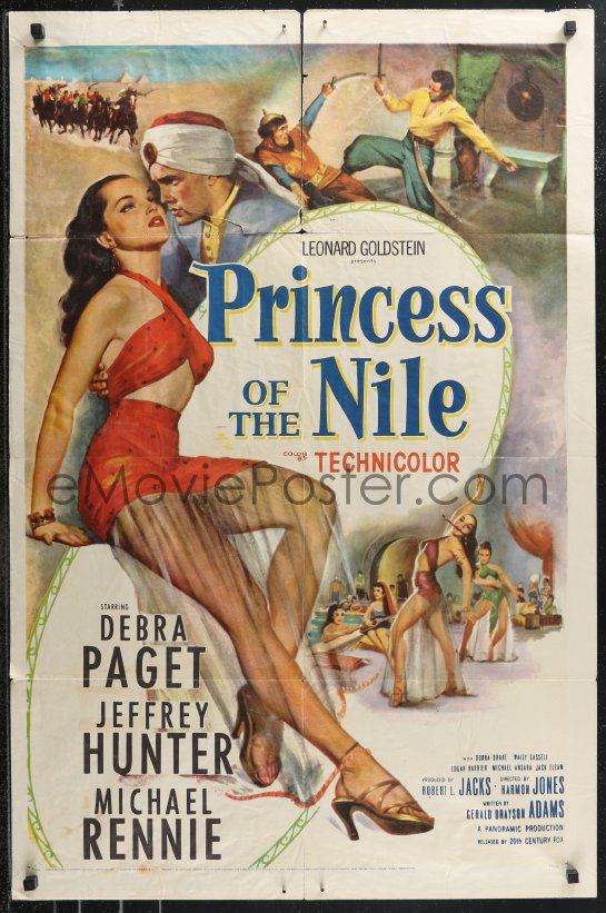 eMoviePoster.com: 1b1345 PRINCESS OF THE NILE 1sh 1954 sexy Debra Paget ...